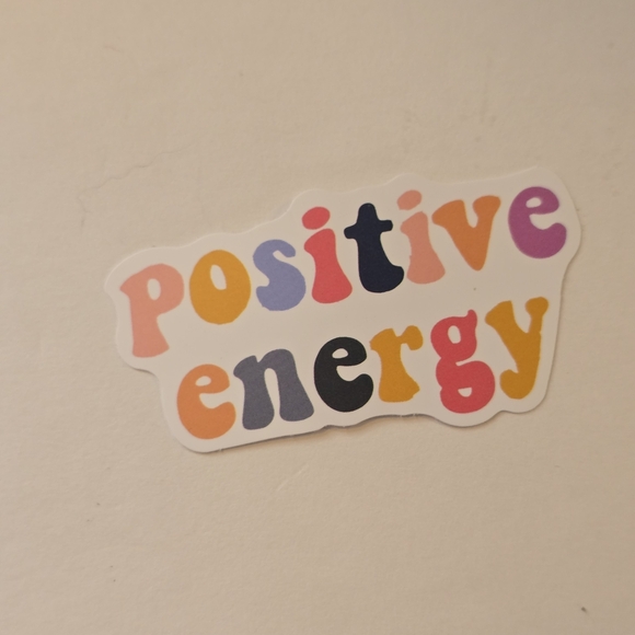 10/$10 Colorful 'Positive Energy' Sticker - Picture 1 of 2